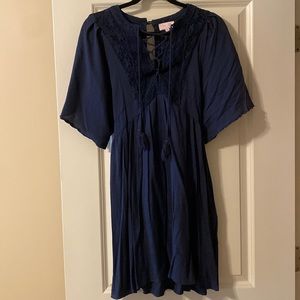 Pink Lily Navy Dress